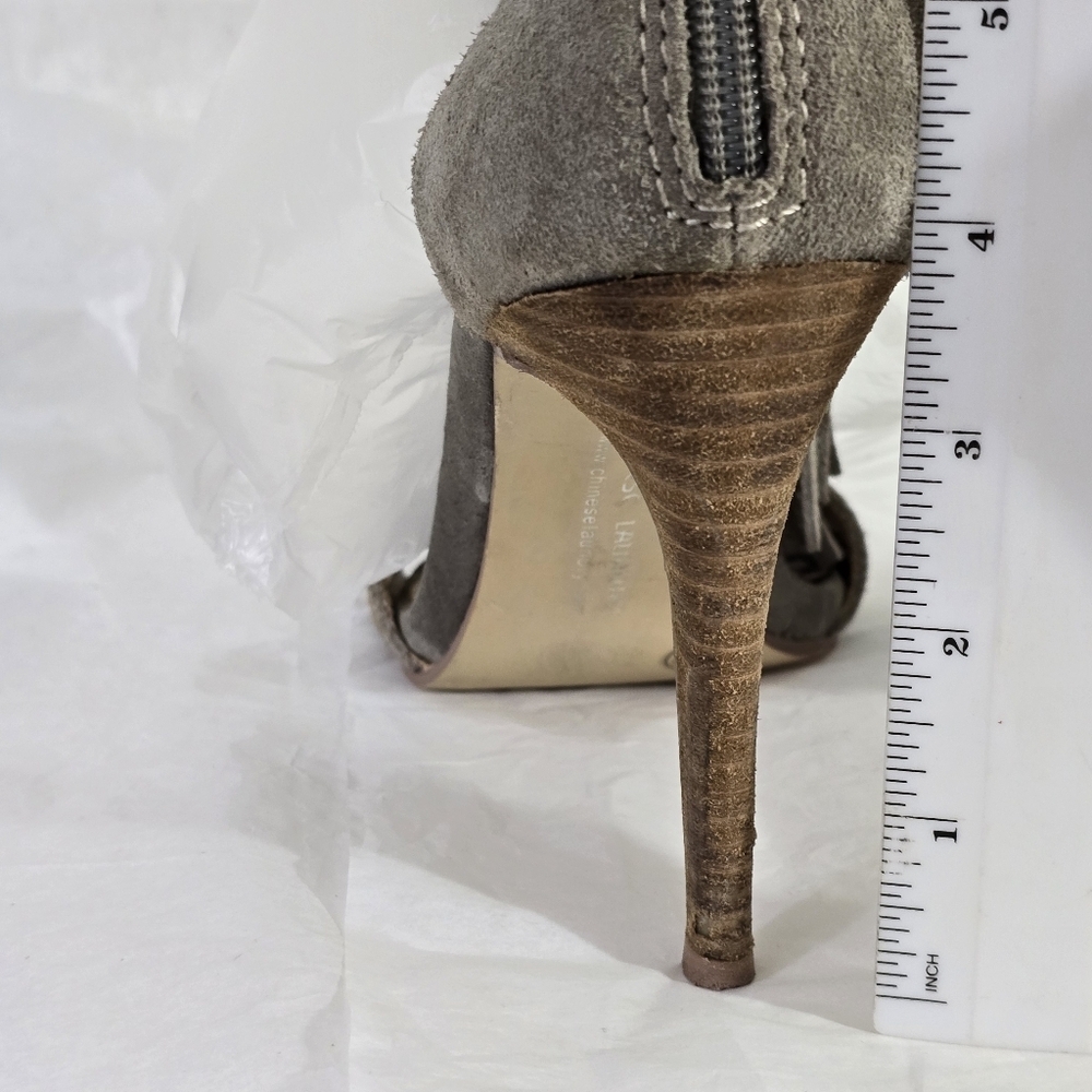 Chinese Laundry Gray Boho Fringe Strappy Sandals Shoe Womens Zipper Size 9 - Picture 10 of 11